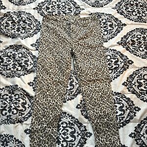 American Eagle Outfitters Leopard Print Jeggings - Brown